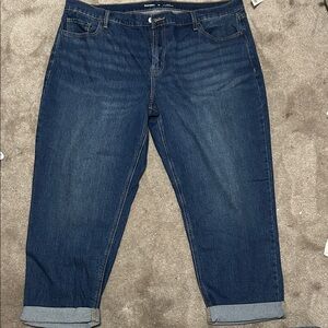 Old Navy Dark Blue Ankle Jeans